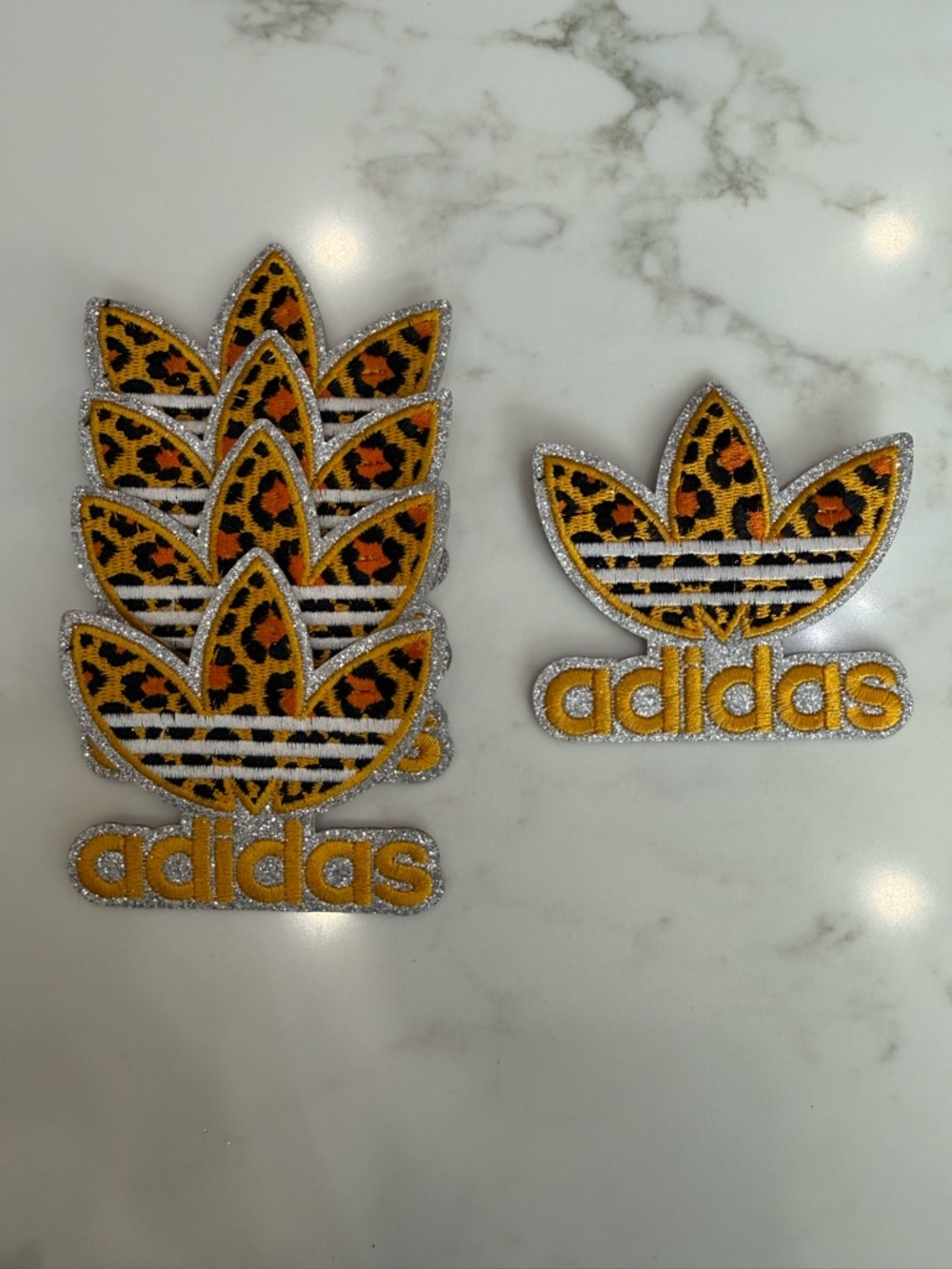 Hand Crafted Leopard Trefoil Iron On Patches